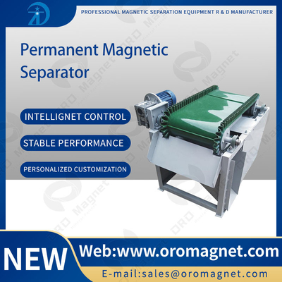Feldespato magnético magnético del quartzsand del grano de la especificación 0.1~10m m del rodillo de la máquina 150x1200m m del separador del transportador de correa