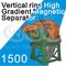 Alto separador no ferroso ISO9001 aprobado del metal de la pendiente del anillo vertical