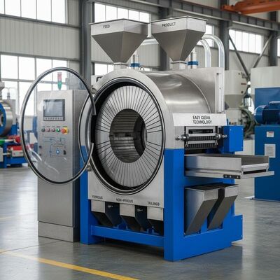 Separador Magnético Seco Circular Con Mantenimiento Fácil De Limpiar, Ideal Para Separación Magnética Y Recuperación De Material