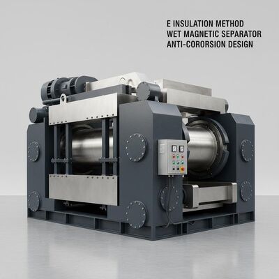 Método de aislamiento E Separador magnético húmedo con acero inoxidable o acero al carbono con recubrimiento anticorrosión diseñado para separación