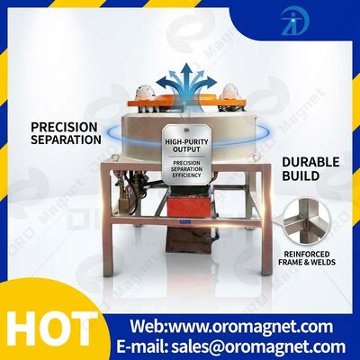 Tamaño de alimentación 20-325 separador de partículas magnéticas de malla diseñado con un rendimiento estable que garantiza resultados de separación magnética