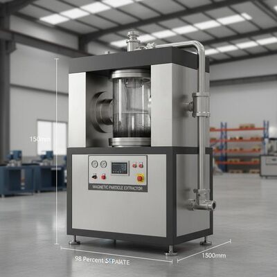 98 por ciento de la tasa de separación Separado extractor de partículas magnéticas Máquina de extracción de partículas magnéticas 1200mm X 800mm X 1500mm Tamaño para la industria