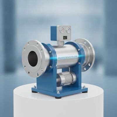 Equipo de separación magnética de tamaño de tubo de 100 mm que incorpora un imán permanente o un electroimán y una frecuencia de vibración de 70 rmin para el rendimiento