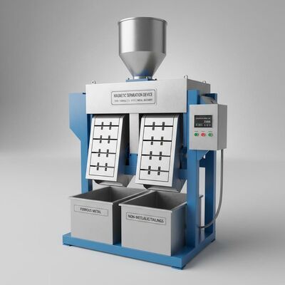 Intensidad magnética de fondo 10000-15000 Gauss Dispositivo de separación magnética con capacidad de 5-10T H Apto para la recuperación de metales