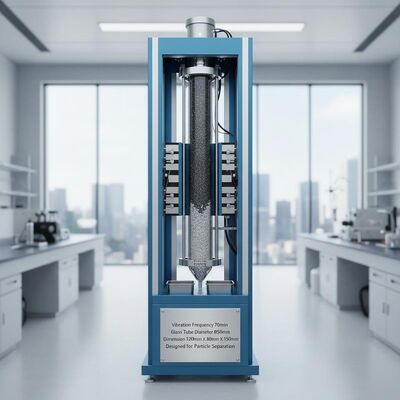 Frecuencia de vibración 70 rmin Equipo de separación magnética Diámetro del tubo de vidrio Φ50 mm Dimensión 1200 mm X 800 mm X 1500 mm Diseñado para la separación de partículas