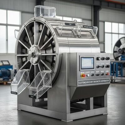 Separador Magnético Seco Circular Personalizable con Resultados de Separación Consistentes en Diversos Sectores Industriales