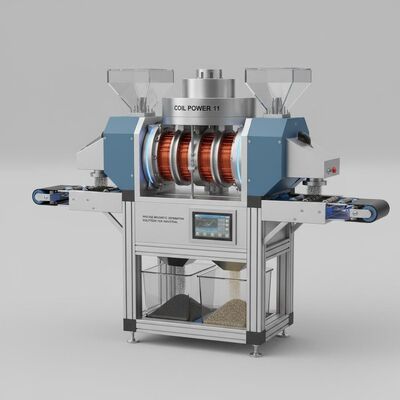 Separación magnética seca personalizable que incorpora potencia de bobina 11 que proporciona soluciones de separación magnética precisas para la industria