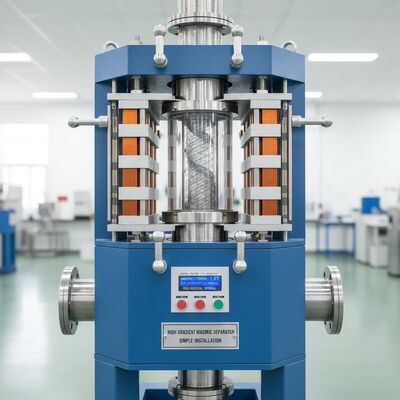 Separador Magnético de Alto Gradiente con Dirección de Campo Magnético Vertical, Instalación Sencilla y Alta Fuerza Magnética para Separación