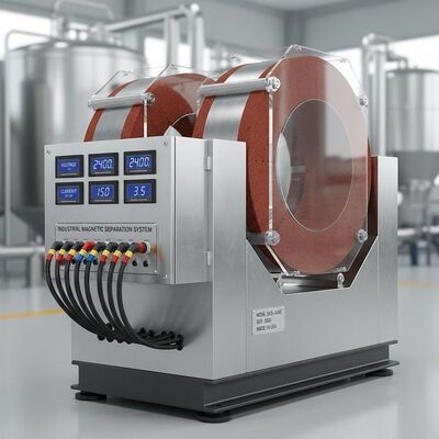Separador electromagnético de voltaje personalizado que incorpora método de aislamiento E para necesidades industriales de separación magnética