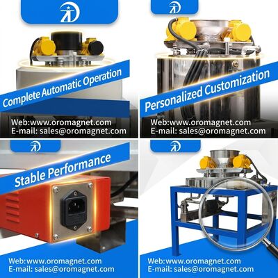 Máquina de separación magnética de 50 a 60 Hz con alimentación tamaño 20 325 malla ideal para la separación de materiales de la industria cerámica