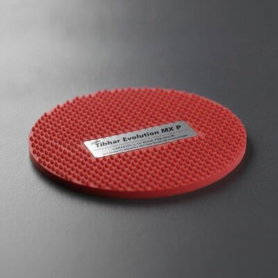 Capacidad 1-10 toneladas por hora Tibhar Evolution MX P goma de tenis de mesa diseñado para mejorar el giro y la velocidad en cada golpe