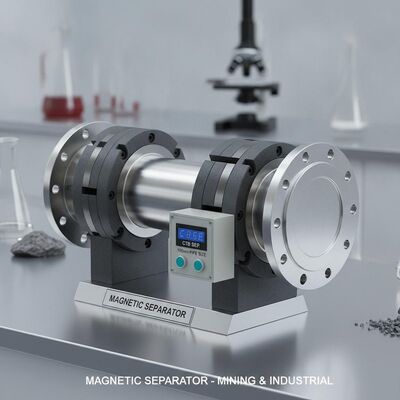 Equipo de separación magnética de tamaño de tubería de 100 mm CTB especificaciones diseñadas para aplicaciones de laboratorio de ingeniería minera e industrial