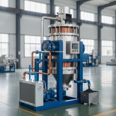 Capacidad de 1 a 15 toneladas por hora Separador electromagnético con método de doble enfriamiento de agua y aceite diseñado para la eliminación de partículas magnéticas