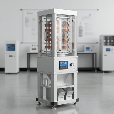 Separador Magnético de Alto Gradiente con Campo Magnético Vertical, que Presenta Alta Fuerza Magnética y Alta Intensidad de Campo Magnético para la Clasificación de Materiales