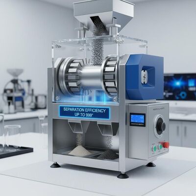 Eficiencia de separación de hasta el 99 por ciento Separador magnético seco con una fuerte intensidad de campo magnético para el rendimiento