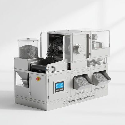Separador magnético seco personalizable que proporciona bajo mantenimiento y eficiencia de separación de hasta el 99 por ciento Perfecto para la separación de materiales