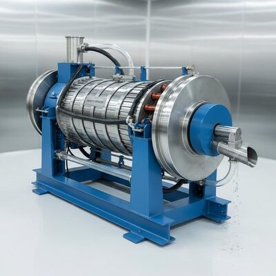 Categoría de aislamiento E Separador magnético húmedo con instalación horizontal o inclinada Tipo ideal para el procesamiento de materiales