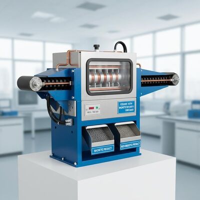 Separador magnético permanente de alta capacidad de procesamiento con tamaño de alimentación 0,1-3 mm Máquina de separación magnética duradera