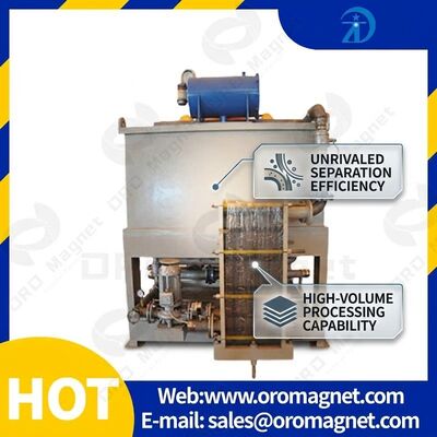 Guía técnica Instalación Equipo de separación magnética con diámetro de tubo de vidrio Φ50 mm y frecuencia de vibración 70 rmin para el sector industrial