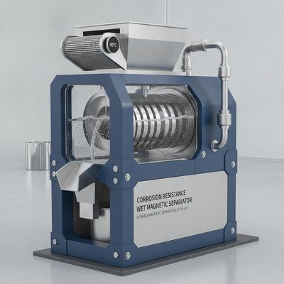 Resistencia a la corrosión Separador magnético húmedo diseñado para temperaturas de hasta 80 °C. Ofrece una separación magnética duradera