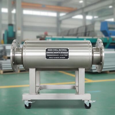 Separación magnética permanente de material de cáscara 304SS que garantiza una tasa de desmagnetización no superior al 5% en 3 años Perfecto para la recuperación de metales